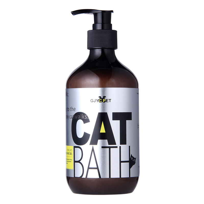 Cat Shampoo 500ml English Version Pet shampoo shower gel deodorant fragrance fluffy special shampoo Teddy supplies bath bath for dogs