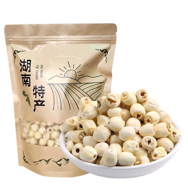 Small and medium-sized lotus bags 500g lotus seeds heart easy to make soup lotus seeds dry goods lotus seeds