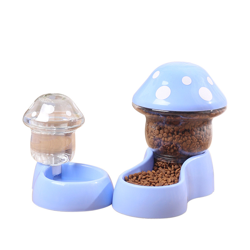 One set cat bowl dog automatic water storage feeder anti-knockover double bowl water bowl cat food bowl pet supplies cat food