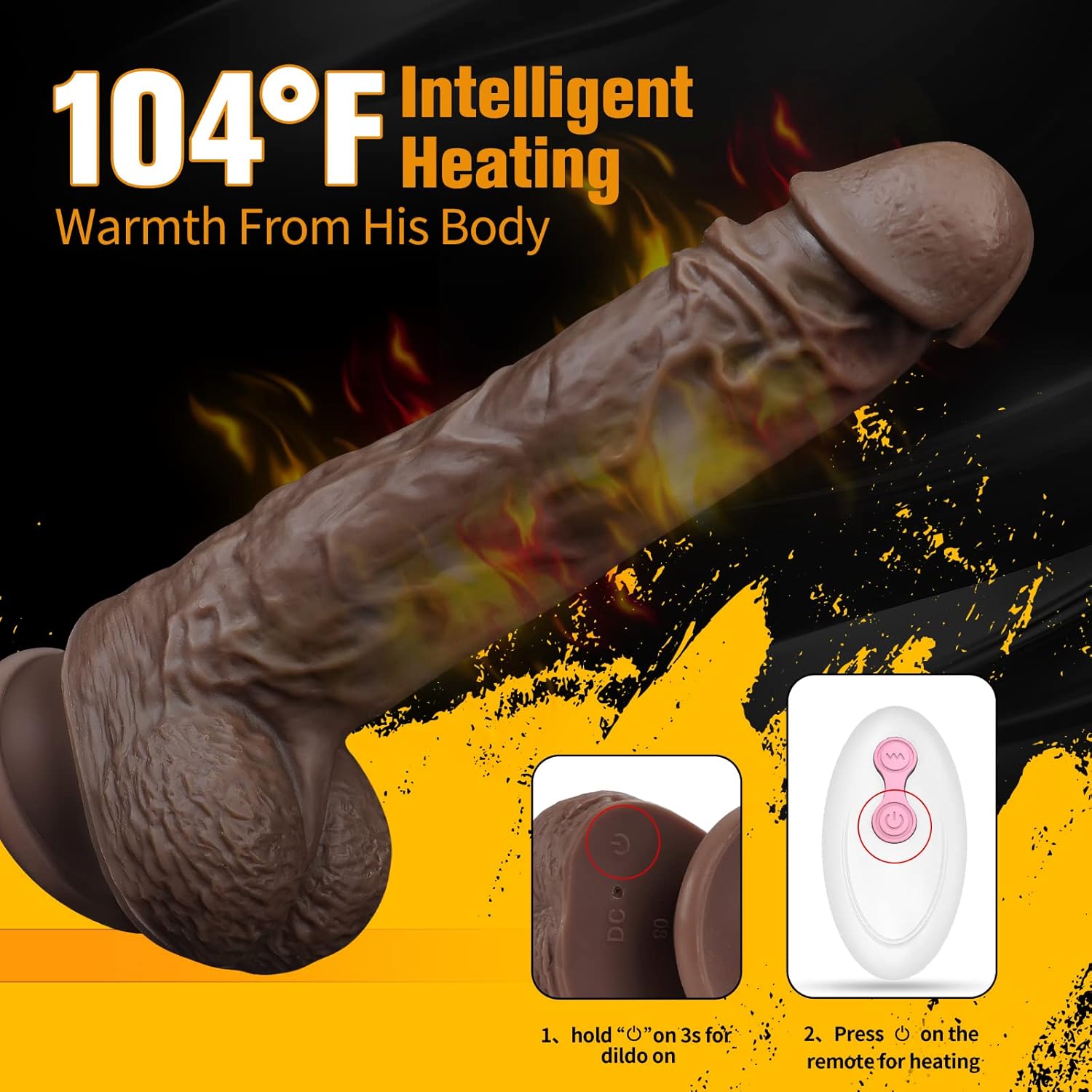 A28 Vibrating dildo 8.66inch