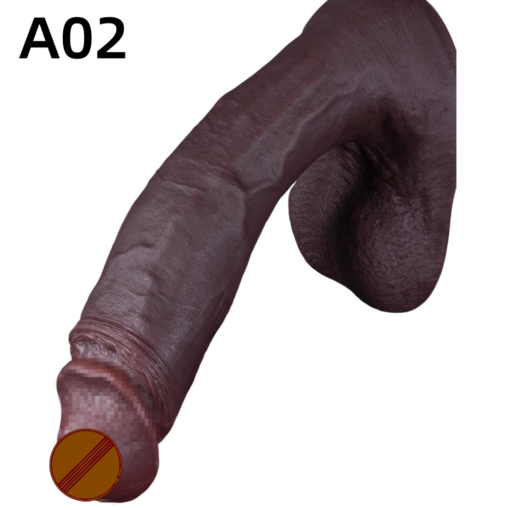 【A02】Black Manual Dildo 10.6 inch
